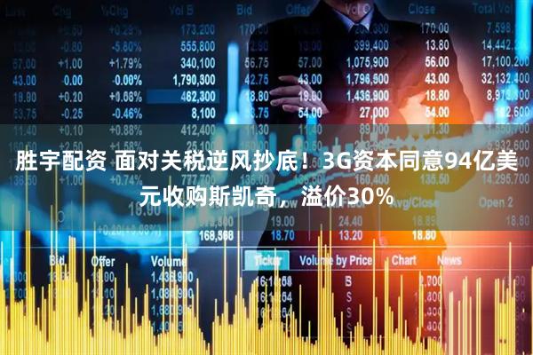 胜宇配资 面对关税逆风抄底！3G资本同意94亿美元收购斯凯奇，溢价30%
