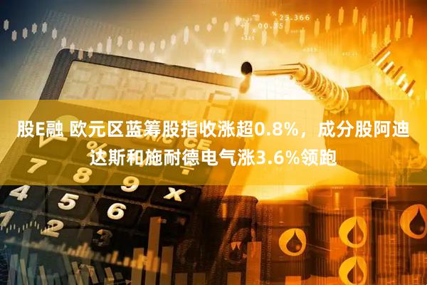 股E融 欧元区蓝筹股指收涨超0.8%，成分股阿迪达斯和施耐德电气涨3.6%领跑